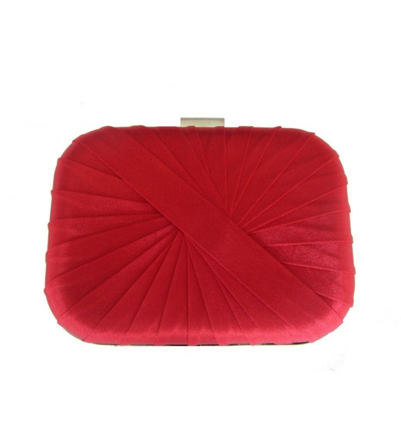 bolso raso rojo